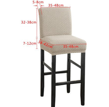 Load image into Gallery viewer, Stretch High-Hoot Bar Stool Chair Cover Polar Fleece Solid Color Bar Cafe Front Desk Restaurant Wedding Chair Protective Cover Stretch Chair Cover For Dining Room Elastic Material Slipcover For Office Chair
