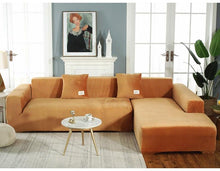 Load image into Gallery viewer, Stretchable Couch Cover Lounge  Sofa Slipcover  Furniture Cover Machine Washable Elasticated Sofa Covers Chaise Longue For Living Room Corner Armchair Elastic Cushion Couch Furniture 3 Seater Slipcover For Home
