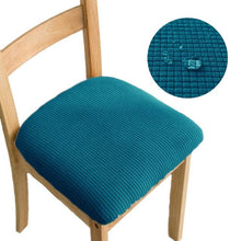 Load image into Gallery viewer, Stretchy Removable Washable Upholstered Chair Seat Slipcover Protector Waterproof Removable Dining Chair Seat Cover Jacquard Stretch Chair Seat Cushion Slipcover For Dining Room Kitchen Banquet
