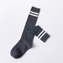 Load image into Gallery viewer, Striped Long Warm Thigh High Stockings Women's Casual Tube Thigh High Socks for School Over Knee High Socks for girls
