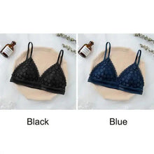 Load image into Gallery viewer, Stunning Hot Look Women's Lace Bra No Steel Ring Beauty Back comfor Wrapped Chest Comfortable Daisy Brassiere Stretch Triangle Cup Padded Underwear 1/2Pcs
