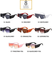 Load image into Gallery viewer, Stylish Big Rimless Classic Sunglasses In Square Shape For Women &amp; Men New Oversize &amp; Retro Style Sunglasses  Rectangle Shape Eyewear Shades Oversized Fashion Sunglasses For Women
