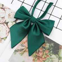 Load image into Gallery viewer, Stylish Colorful Women‘s Shirts Bowtie Ladies Girl School Wedding Party Bowtie For Women  Adjustable Pre-tied Solid Color Handmade Bowties for Women
