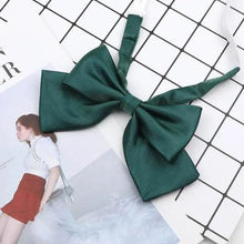 Load image into Gallery viewer, Stylish Colorful Women‘s Shirts Bowtie Ladies Girl School Wedding Party Bowtie For Women  Adjustable Pre-tied Solid Color Handmade Bowties for Women
