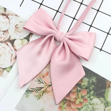 Load image into Gallery viewer, Stylish Colorful Women‘s Shirts Bowtie Ladies Girl School Wedding Party Bowtie For Women  Adjustable Pre-tied Solid Color Handmade Bowties for Women
