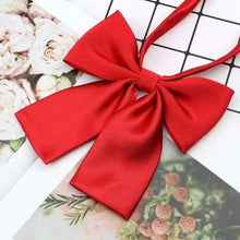 Load image into Gallery viewer, Stylish Colorful Women‘s Shirts Bowtie Ladies Girl School Wedding Party Bowtie For Women  Adjustable Pre-tied Solid Color Handmade Bowties for Women
