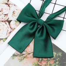 Load image into Gallery viewer, Stylish Colorful Women‘s Shirts Bowtie Ladies Girl School Wedding Party Bowtie For Women  Adjustable Pre-tied Solid Color Handmade Bowties for Women

