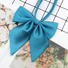 Load image into Gallery viewer, Stylish Colorful Women‘s Shirts Bowtie Ladies Girl School Wedding Party Bowtie For Women  Adjustable Pre-tied Solid Color Handmade Bowties for Women
