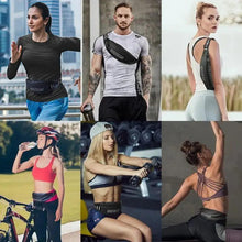 Load image into Gallery viewer, Stylish Design Unisex Waterproof Money Belt Bag Elegant Waist Pack Bag for Hiking Fitness Cycling Workout Gym Reflective Runners Belt Jogging Pocket Belt
