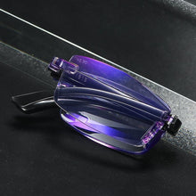 Load image into Gallery viewer, Stylish Fashionable  Blue Light Blocking Rimless Reading Glasses Women Men Simple Modern Square Frameless Diopters Glasses Frameless Reading Glasses Blue Light Blocking Rimless Computer Reader Lightweight Anti Glare Filter Eyeglasses
