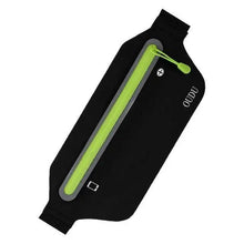 Load image into Gallery viewer, Stylish Hidden Waist Bag Sports Phone Men's Belt Bag Ultra-Thin Waterproof Mini Fanny Pack Black Reflective Runners Belt Jogging Pocket Belt
