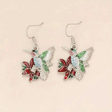 Load image into Gallery viewer, Stylish Hummingbird and Saffron Earrings
