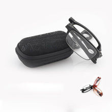 Load image into Gallery viewer, Stylish  Plastic Folding Reading Glasses For Women And  Men Frame Foldable Compact Folding Reading Glasses Women Men Blue Light Blocking Spring Hinge Readers Computer Slim Pocket Eyeglasses
