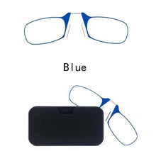 Load image into Gallery viewer, Stylish Polarized Legless Clamp Nose Reading Lightweight Glasses For Men And Women Unique Design  Portable Glasses Case Can Be Attached To The Mobile Phone Case Anti Blue Light Glasses ectangular Reading Glasses
