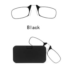 Load image into Gallery viewer, Stylish Polarized Legless Clamp Nose Reading Lightweight Glasses For Men And Women Unique Design  Portable Glasses Case Can Be Attached To The Mobile Phone Case Anti Blue Light Glasses ectangular Reading Glasses
