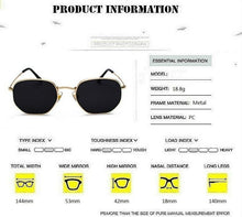 Load image into Gallery viewer, Stylish Small Round Polarized Sunglasses for Men Women Sunglasses For Hexagon Shape Sunglasses New Women Sunglasses In Metal Colorful Frame Glasses Eyewear For Men Women
