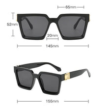 Load image into Gallery viewer, Stylish Square Sunglasses For Women &amp; Luxury Eyeglasses For Women And Men square Sun Glasses For Men Eyewear Women Oversized Square Frame Sunglasses Multiple Tinted Glitter Inspired Stylish Shades
