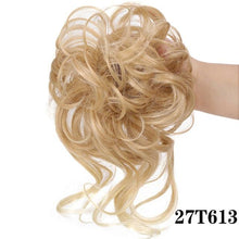 Load image into Gallery viewer, Stylish Synthetic Hair Bun Chignon Messy Curly Hair Band Elastic Scrunchy False Hair Pieces For Women Hairpins Black Brown Clip in Hair Extension For Volumized Hair Buns For Girls
