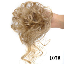 Load image into Gallery viewer, Stylish Synthetic Hair Bun Chignon Messy Curly Hair Band Elastic Scrunchy False Hair Pieces For Women Hairpins Black Brown Clip in Hair Extension For Volumized Hair Buns For Girls
