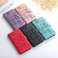 Load image into Gallery viewer, Stylish Wallet  Flip Cover Embossing Credit Cards Slot Pockets PU Leather Wallet Cover For Xiaomi Redmi Note 9 7 8 Pro 9A 7A 9C 8T 6 Leather Flip Book Case For Red MI 11 Note 10 9T 5 9S Po co X3 NFC M3 M4 4X Cover
