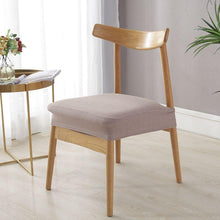 Load image into Gallery viewer, Stylish Waterproof Stretch Chair Seat Cover Elastic Seat Covers For Dining Room Chairs Home Simple Seat Covers For Chairs Soft Removable Dining Chair Slipcovers Stretch Solid Chair Covers Protectors for Dining Room Kitchen Chairs
