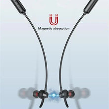 Load image into Gallery viewer, Stylish  Wireless Bluetooth Earphones Magnetic Sports Running Headset IPX5 Waterproof  Noise Cancelling Stereo Magnetic Earphones With Mic For Workout Running Gym
