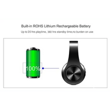 Load image into Gallery viewer, Stylish Wireless Bluetooth Headphone Stereo Headset Music Headset Foldable Wireless and Wired Stereo Headset Micro SD/TF FM For Cell Phone PC
