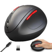 Load image into Gallery viewer, Stylish Wireless Gaming Mouse Vertical Ergonomic Rechargeable Gamer Mouse  Classic USB 7 Key Magic Mouse For PC Laptop Notebook Computer Desktop
