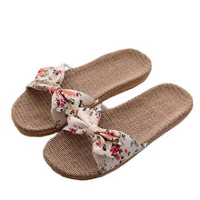 Load image into Gallery viewer, Stylish Women Flax Slippers Casual Summer Flower Elegant Fashion Slippers For Womens
