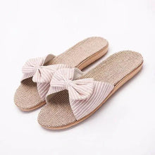 Load image into Gallery viewer, Stylish Women Flax Slippers Casual Summer Flower Elegant Fashion Slippers For Womens
