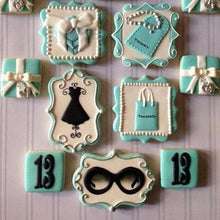 Load image into Gallery viewer, Sugar Biscuit Mold 3Pcs Plaque Cutter Cookies Frame Cake Oval Square Rectangle Fancy Stainless Cookie Mold Plaque Frame Cookie Cutter Set Square Frame Fancy Oval Rectangle And Photo Plaques Frame Fondant Cutters
