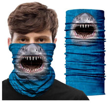 Load image into Gallery viewer, Summer Animal Bandana Neck Gaiter Tube Scarf Buff Party Halloween Half Mask Face Shield Sport Headband Balaclava Seamless Magic Head Scarf Breathable Bandana Turban Outdoor Hiking Quick-Dry Sweat Absorbing Scarves Multifunction Beanie Hat
