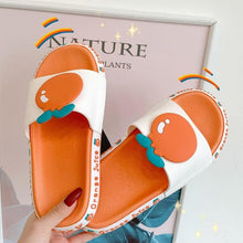 Load image into Gallery viewer, Summer Beach Slides Women Men Casual Slippers Fruits Thick Soled Sandals Girls Bathroom Shoes Girls Water Shoes Cute Lightweight Fruit Slippers Beach Pool Indoor Outdoor Flip Flops
