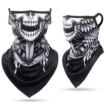 Load image into Gallery viewer, Summer Breathable Mesh Skull Hunting Cycling Bandana Sport Half Face Cover Mask Running Hiking Skiing Triangle Neck Warmer Scarf Motorcycle Protect Cycling Face Mask Anti-UV Neck Hood Half Face Breathable Dustproof Headband Triangle Sport Scarf
