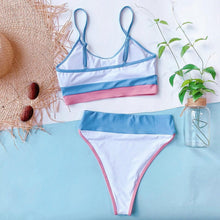 Load image into Gallery viewer, Summer Cute Vintage Women's Swimsuit Bikini Split Swimwear Women's Swimwear Women's 2-piece Beachwear Loose Bikini Fashion  Retro Bikini  Fashion Beachwear Summer Spa Beach Surf Sport
