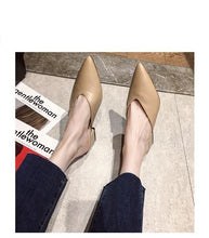 Load image into Gallery viewer, Summer Elegant Ladies Slippers Slip On Square Heel Shoes High Heels Women Pumps Women Flats Elastic Mules Comfortable Slip On Women's Flats Loafers Casual Flat Shoes
