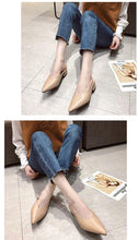 Load image into Gallery viewer, Summer Elegant Ladies Slippers Slip On Square Heel Shoes High Heels Women Pumps Women Flats Elastic Mules Comfortable Slip On Women's Flats Loafers Casual Flat Shoes
