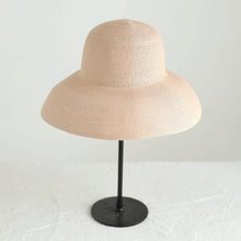 Load image into Gallery viewer, Summer Hat New Female Sun Hat Folding Beach Hat New Women's Ladies Wide Large Brim Floppy Folding Summer Beach Sun Hat Straw Cap Big Brim Elegant White Travel Sun Hat 55-58CM
