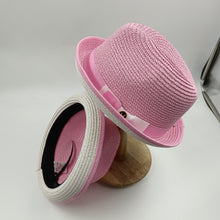 Load image into Gallery viewer, Summer Hat New Female Sun Hat Folding Beach Hat New Women's Ladies Wide Large Brim Floppy Folding Summer Beach Sun Hat Straw Cap Big Brim Elegant White Travel Sun Hat 55-58CM
