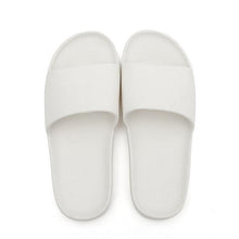 Load image into Gallery viewer, Summer Home Mens Slippers Simple Black White Shoes Non-Slip Bathroom Slides Flip Flops Indoor Women Slippers Soft Slides Slippers For Men Cloud Cushioned Slides Thick Non-Slip Pool Gym House Slipper
