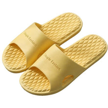 Load image into Gallery viewer, Summer Home Mens Slippers Simple Black White Shoes Non-Slip Bathroom Slides Flip Flops Indoor Women Slippers Soft Slides Slippers For Men Cloud Cushioned Slides Thick Non-Slip Pool Gym House Slipper
