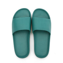 Load image into Gallery viewer, Summer Home Mens Slippers Simple Black White Shoes Non-Slip Bathroom Slides Flip Flops Indoor Women Slippers Soft Slides Slippers For Men Cloud Cushioned Slides Thick Non-Slip Pool Gym House Slipper
