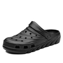 Load image into Gallery viewer, Summer Men Sandals Hole Shoes Rubber Clogs Unisex Garden Shoes Black Beach Flat Men Sandals Sports Casual Slippers Indoor Slip On Beach Classic Water Shoes
