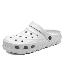 Load image into Gallery viewer, Summer Men Sandals Hole Shoes Rubber Clogs Unisex Garden Shoes Black Beach Flat Men Sandals Sports Casual Slippers Indoor Slip On Beach Classic Water Shoes
