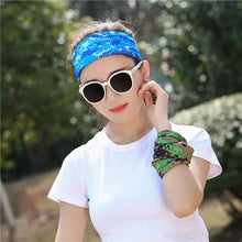 Load image into Gallery viewer, Summer Men Women Camouflage Bandana Half Face Mask Neck Gaiter Cover Face Scarf  Cycling Hunting Fishing Balaclava Scarf Unisex Men Women Bandanas Polyester Breathable Windproof Anti UV Neck Cover Camping Hiking Climbing Face Mask
