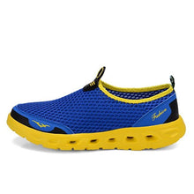 Load image into Gallery viewer, Summer Mens Couple Casual Shoes Fashion Lightweight Breathable Walking Sneakers Slip-on Mesh Flats Water Beach Shoes Quick Dry Barefoot For Swim Diving Surf
