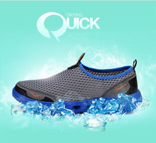 Load image into Gallery viewer, Summer Mens Couple Casual Shoes Fashion Lightweight Breathable Walking Sneakers Slip-on Mesh Flats Water Beach Shoes Quick Dry Barefoot For Swim Diving Surf
