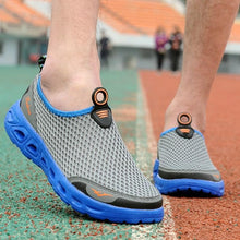 Load image into Gallery viewer, Summer Mens Couple Casual Shoes Fashion Lightweight Breathable Walking Sneakers Slip-on Mesh Flats Water Beach Shoes Quick Dry Barefoot For Swim Diving Surf
