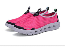 Load image into Gallery viewer, Summer Mens Couple Casual Shoes Fashion Lightweight Breathable Walking Sneakers Slip-on Mesh Flats Water Beach Shoes Quick Dry Barefoot For Swim Diving Surf
