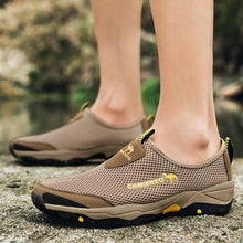 Load image into Gallery viewer, Summer Mesh Beach Men Shoes  Lightweight Breathable Walking Footwear New Slip-On Comfortable Outdoor Walking Footwear Non-Slip Running Climbing Shoes Sneakers Lightweight Breathable Walking Shoes
